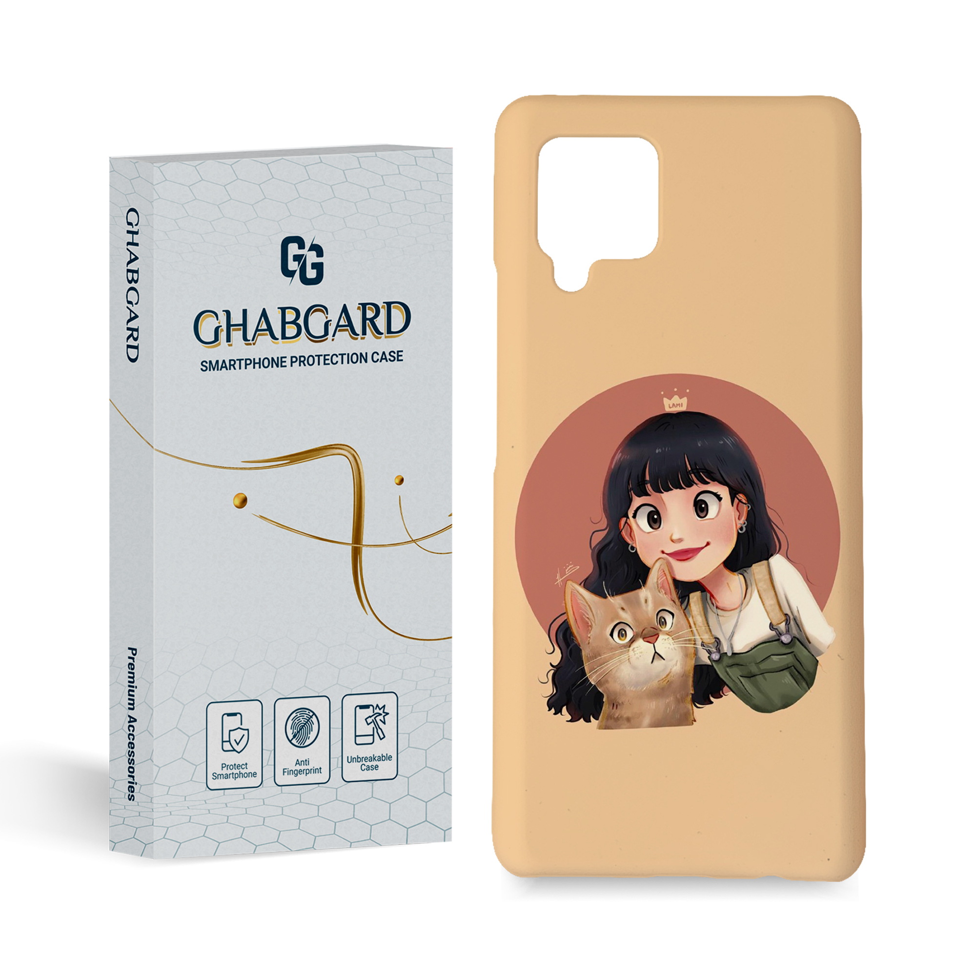 کاور قاب گارد مدل دخترانه مناسب برای گوشی موبایل سامسونگ Galaxy a42 