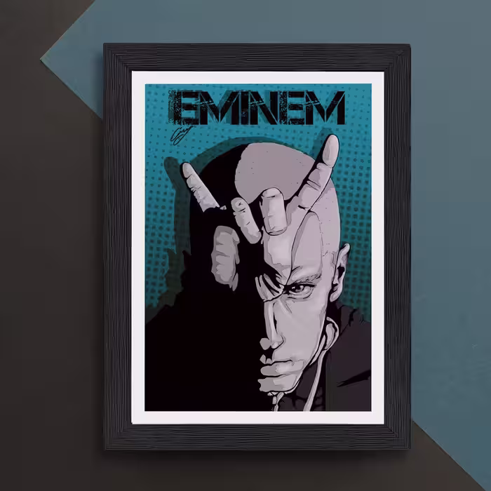 تابلو طرح Eminem مدل PrEmnm1b | دنیای قاب