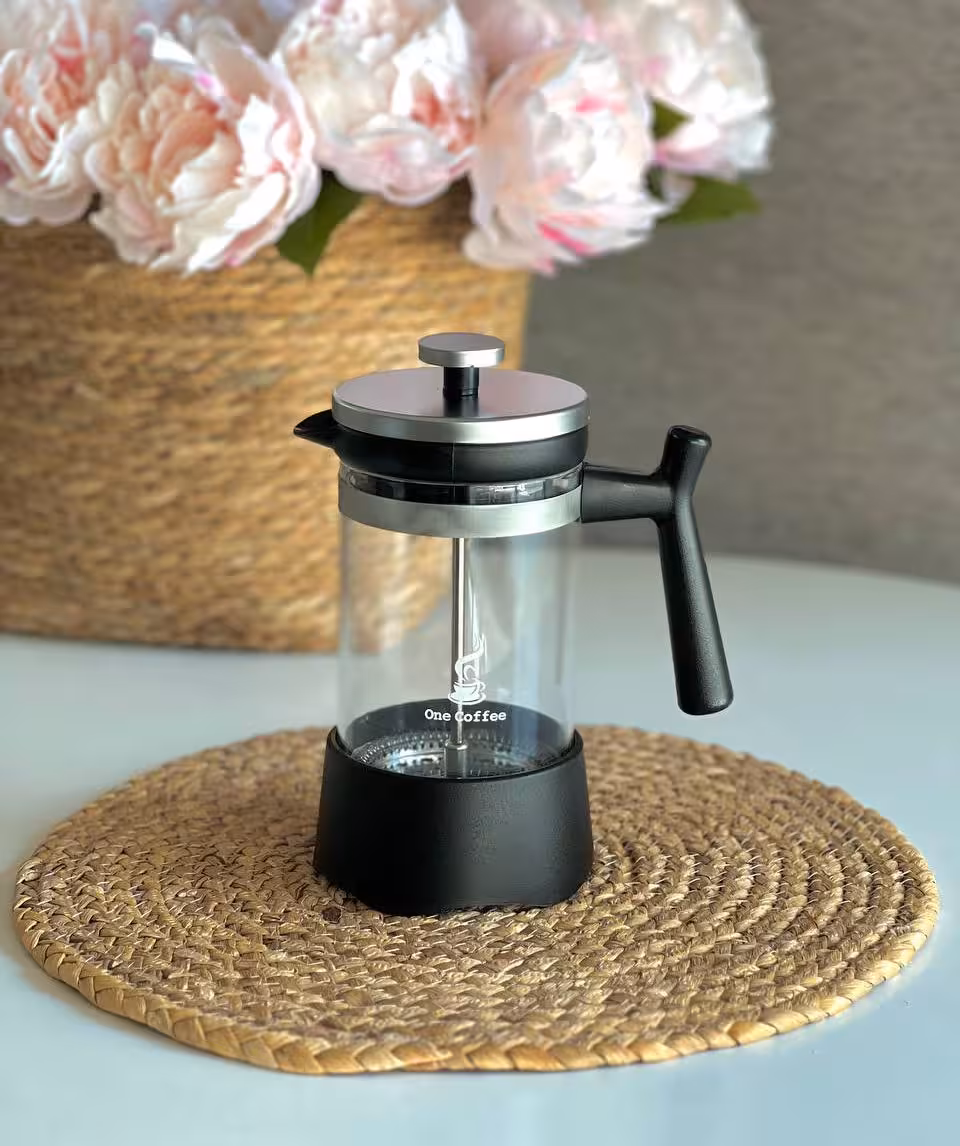 فرنچ پرس 600 میل One Coffee رنگ مشکی