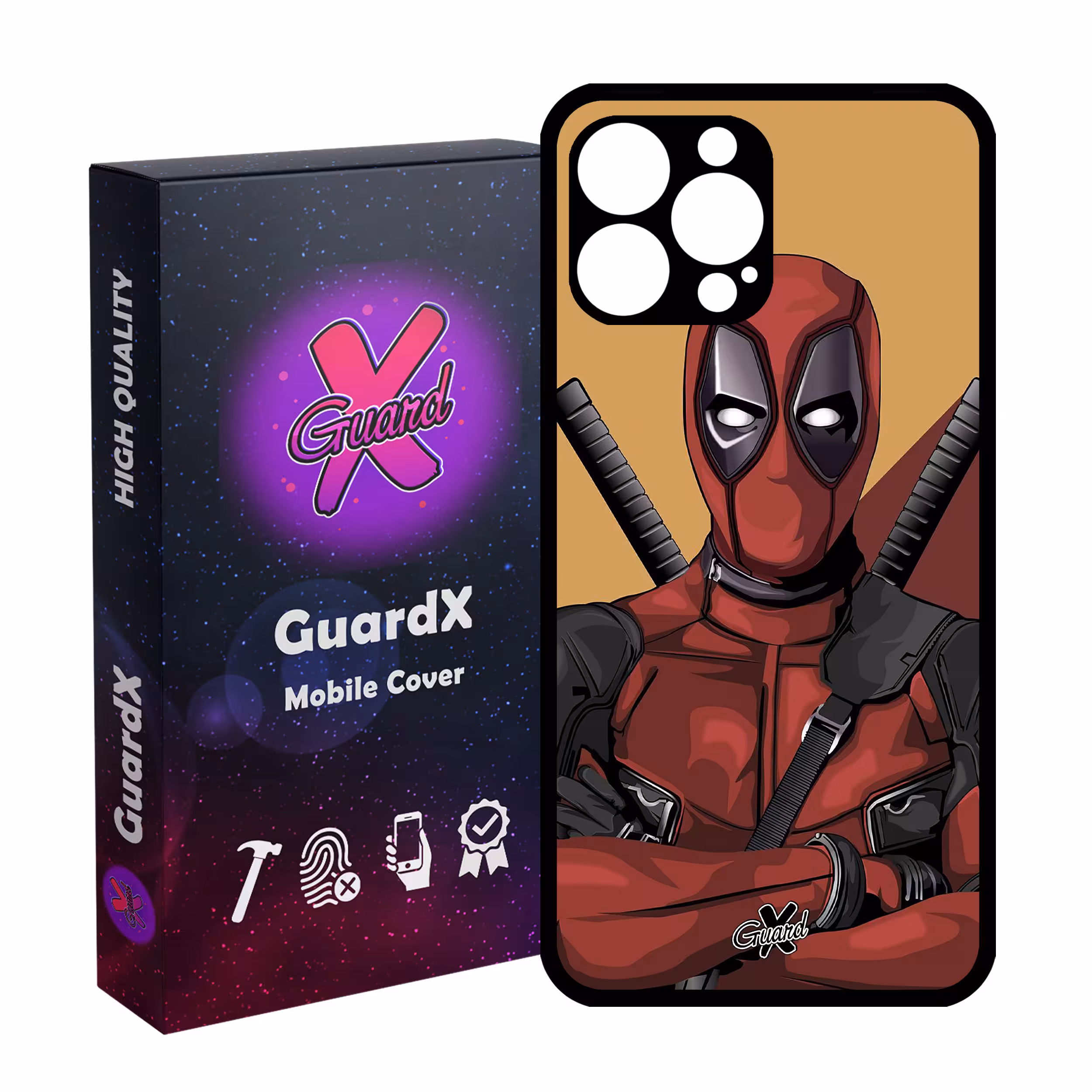 کاور گارد ایکس طرح Dead Pool مدل 10091 مناسب برای گوشی موبایل اپل iPhone 13 Pro Max