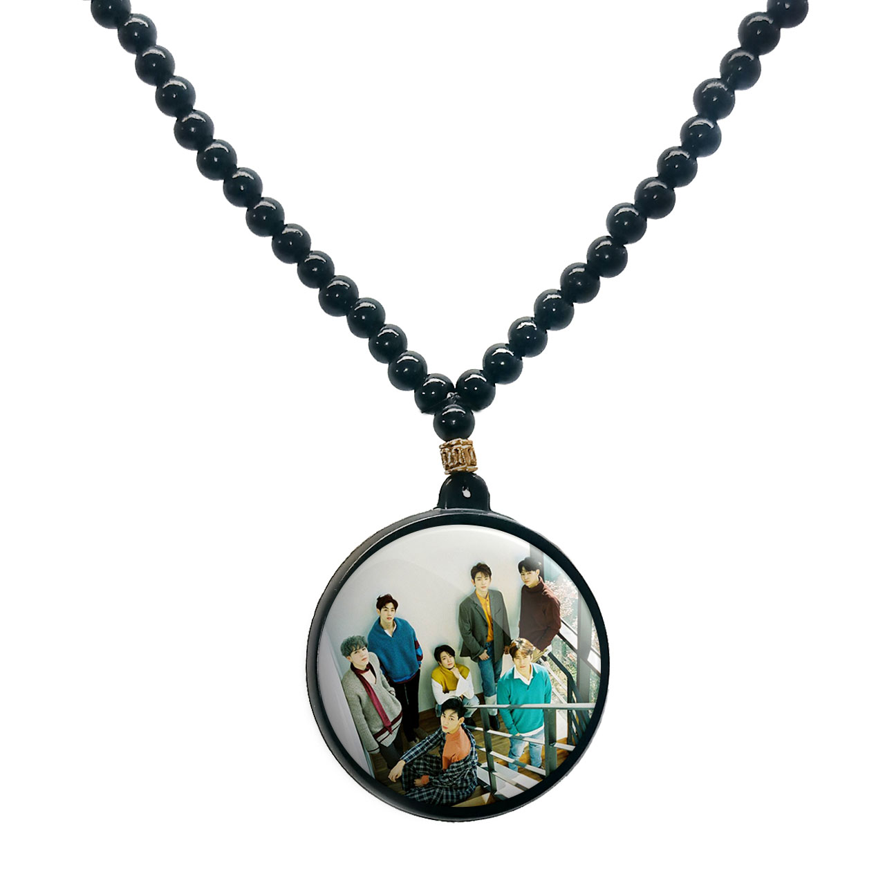 گردنبند پرمانه طرح ss501 کد pmd.19257 مدل دو طرفه