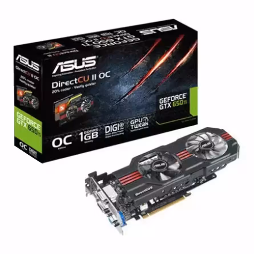 کارت گرافیک ایسوس GTX 650 Ti DirectCU II OC 1GB