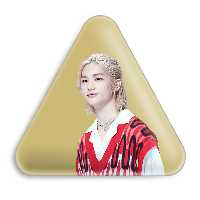 پیکسل خندالو طرح هیونجین گروه استری کیدز Stray Kids مدل مثلثی کد 11870
