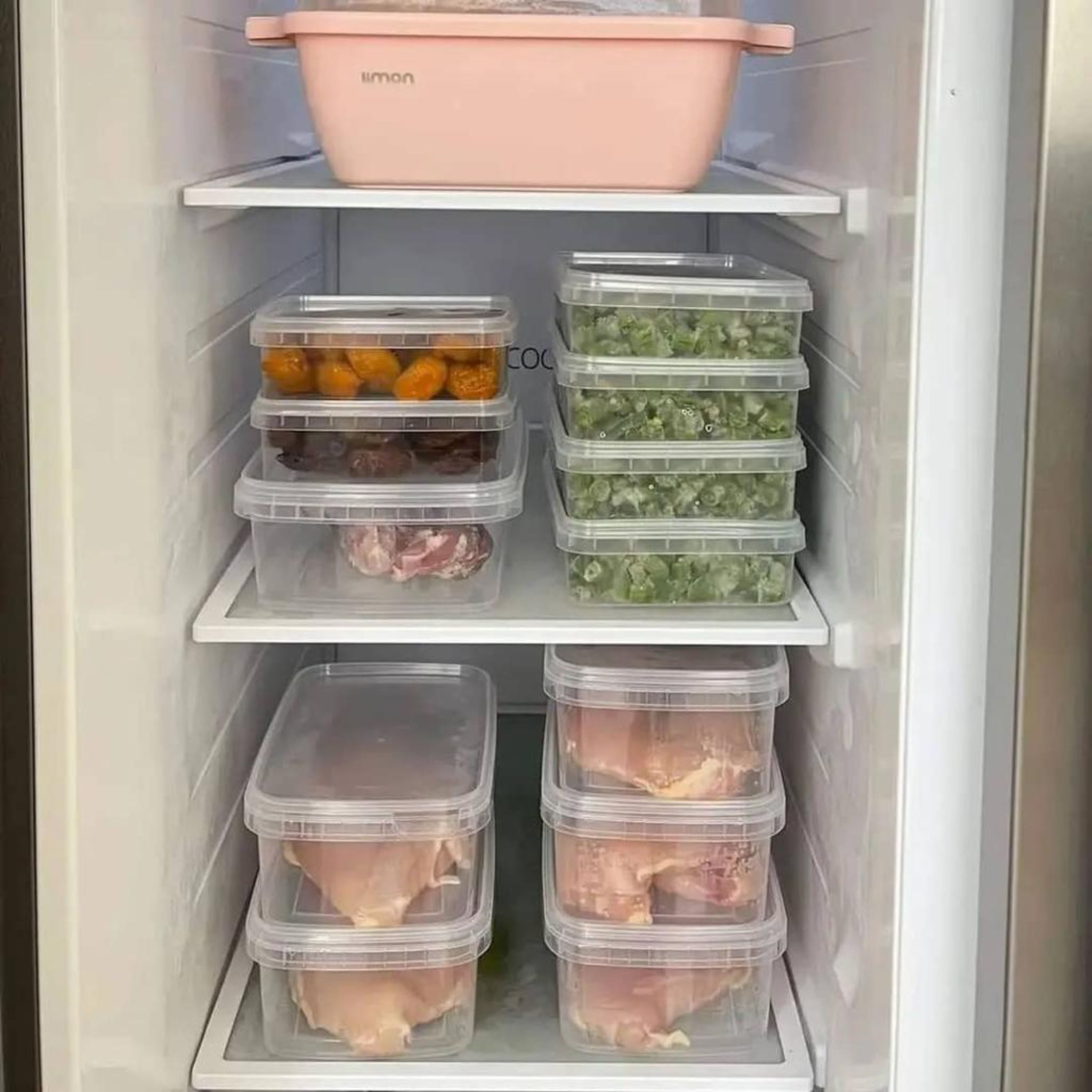 پک پنج عددی ظرف فریزری پلاستیکی 1200 سی سی