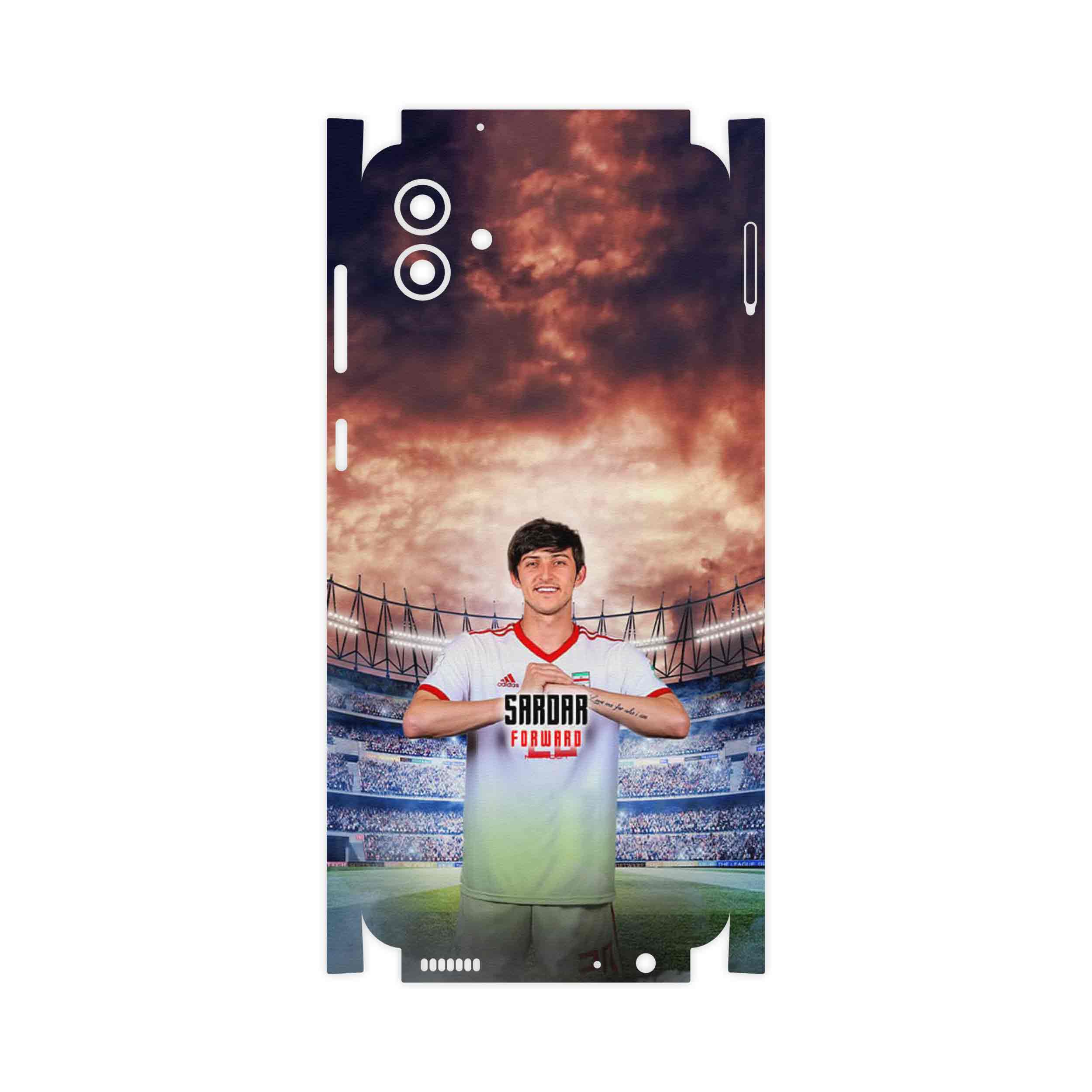 برچسب پوششی ماهوت مدل Sardar Azmoun-FullSkin مناسب برای گوشی موبایل سامسونگ Galaxy A04