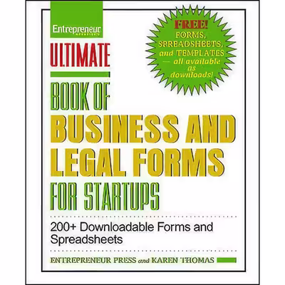 کتاب Ultimate Book of Business and Legal Forms for Startups اثر Karen Thomas انتشارات Entrepreneur Press
