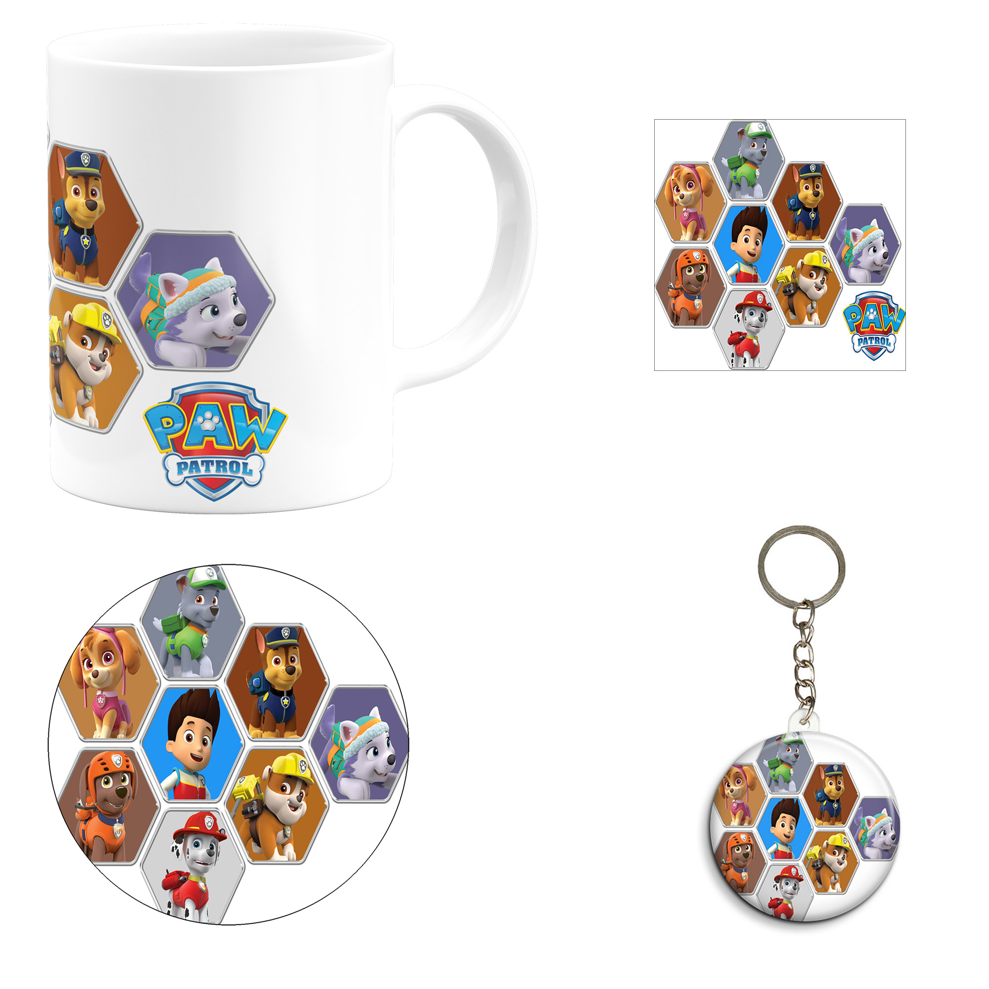 ست هدیه ماگ مدل انیمیشن سگ های نگهبان طرح Paw patrol کد M13