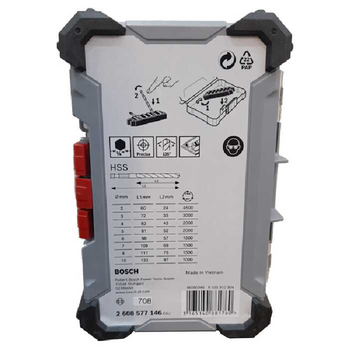 مته بوش مدل 265849 مجموعه 8 عددی