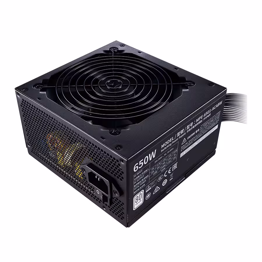 قیمت و خرید پاور کامپیوتر 650 وات کولرمستر مدل MWE 650 WHITE 230V | یاس ارتباط