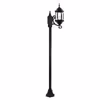 چراغ حیاطی ایستاده تک شاخه شفق با طول 2.6 متر مدل سورنا کد 2615