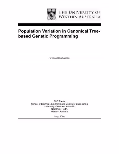 خرید و دانلود نسخه کامل کتاب Population Variation in Canonical Treebased Genetic Programming