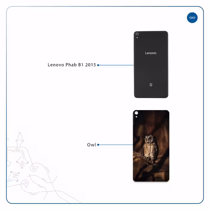 برچسب پوششی ماهوت مدل Owl مناسب برای تبلت لنوو Phab B1 2015