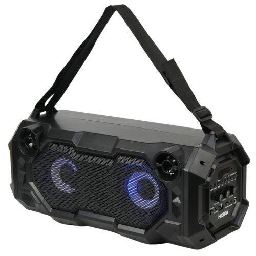 اسپیکر بلوتوثی رم و فلش خور Hiska B165   میکروفون و ریموت کنترل