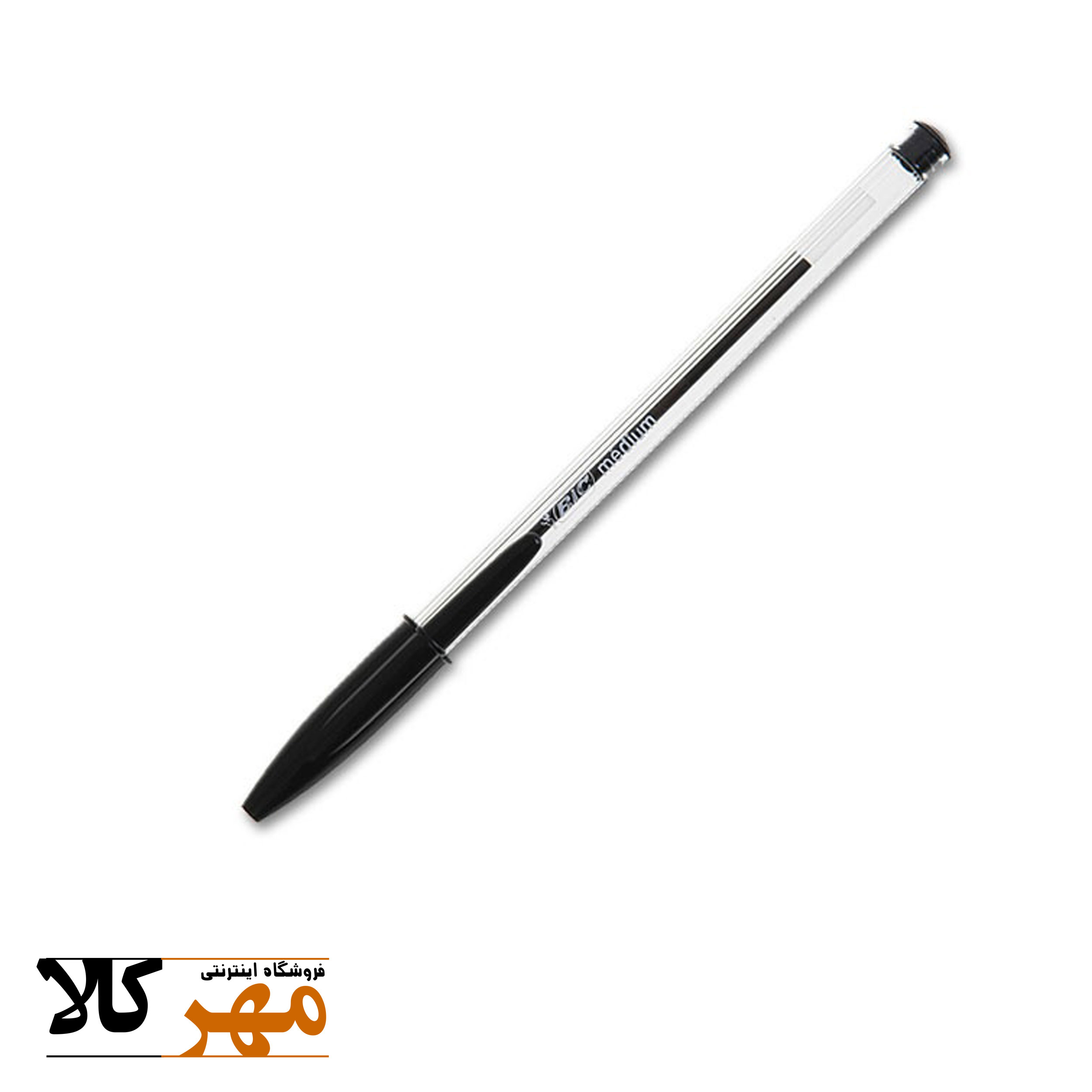 خودکار Bic مدل کریستال مدیوم رنگ مشکی کد B-F-30