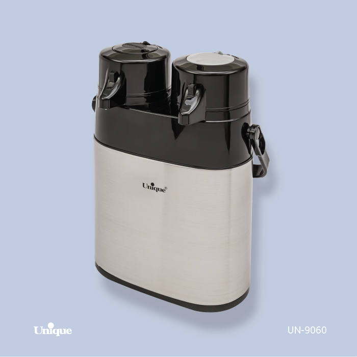 فلاکس 2قلو 1/6 استیل شیشه دار یونیک کد محصول: UN-9060