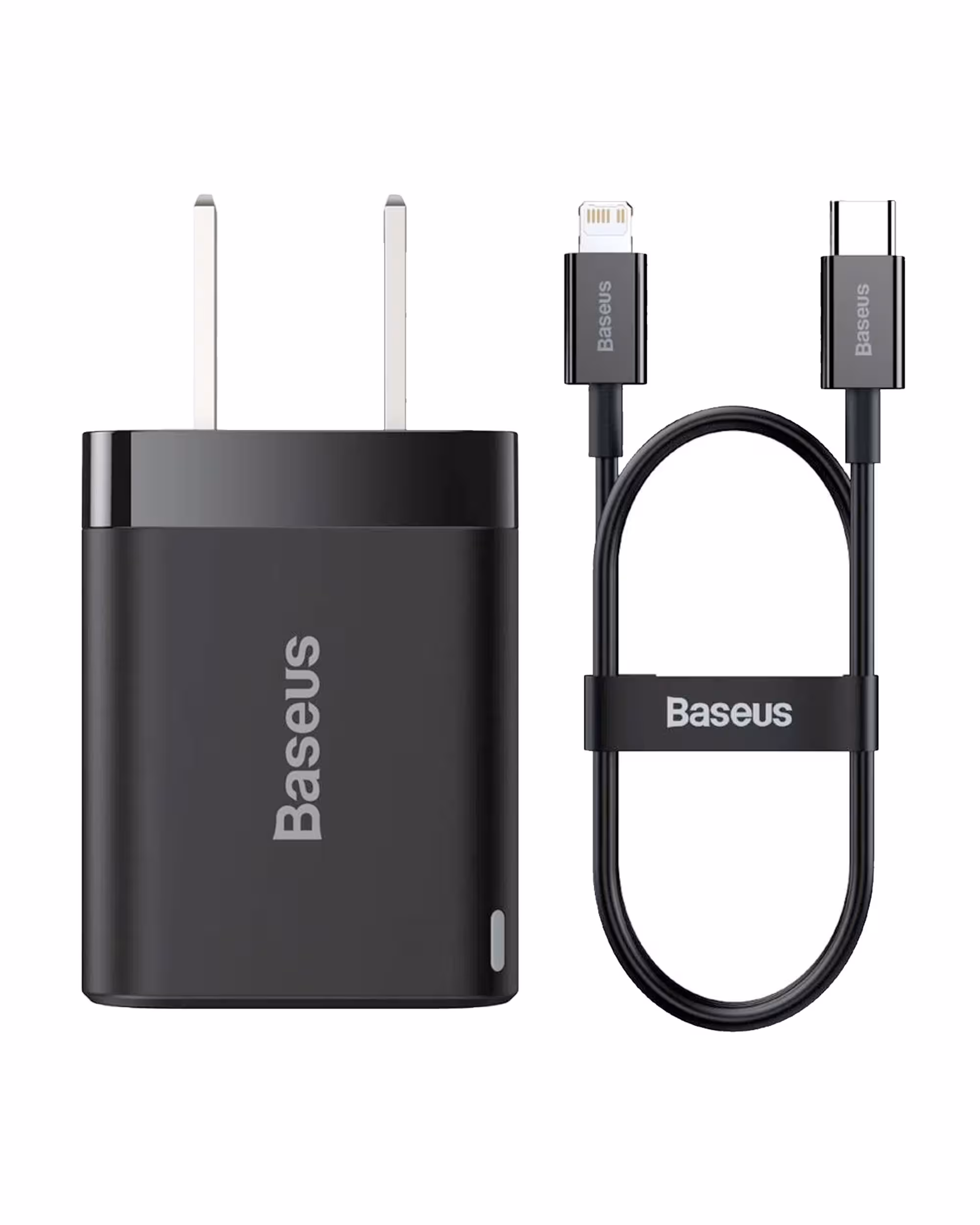 اداپتور به همراه کابل تایپ سی به لایتنینگ بیسوس Baseus super si pro quick charger CCCJG20CC