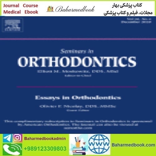 Seminars in Orthodontics Volume 26 Issue 1 to 4 2020 TRUE PD