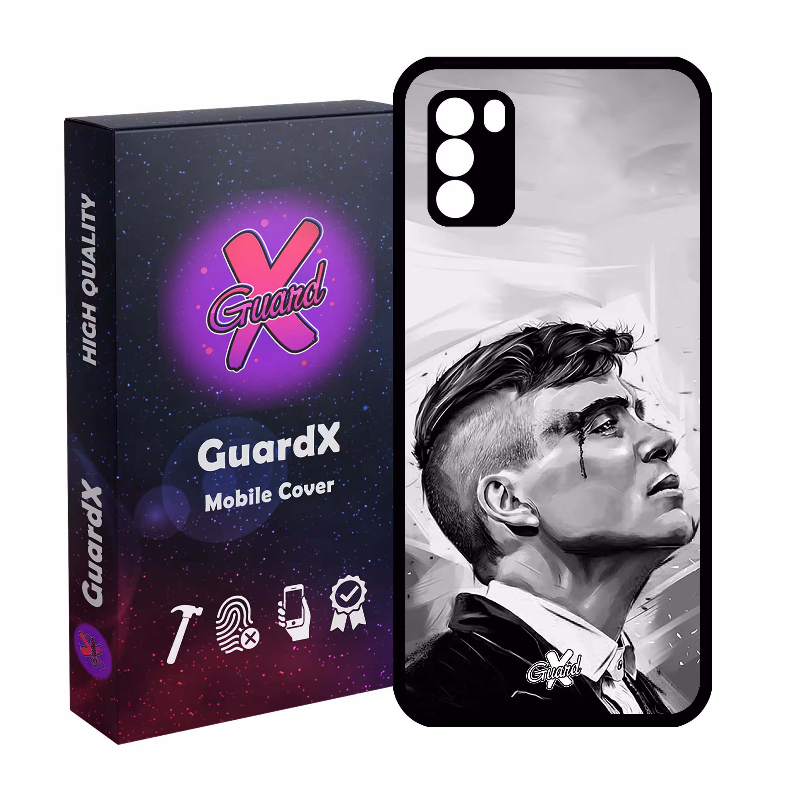 کاور گارد ایکس طرح Peaky Blinders مدل Glass10132 مناسب برای گوشی موبایل شیائومی Poco M3