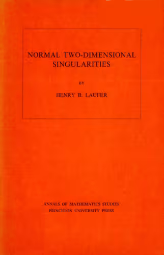 خرید و دانلود نسخه کامل کتاب Normal Two-Dimensional Singularities