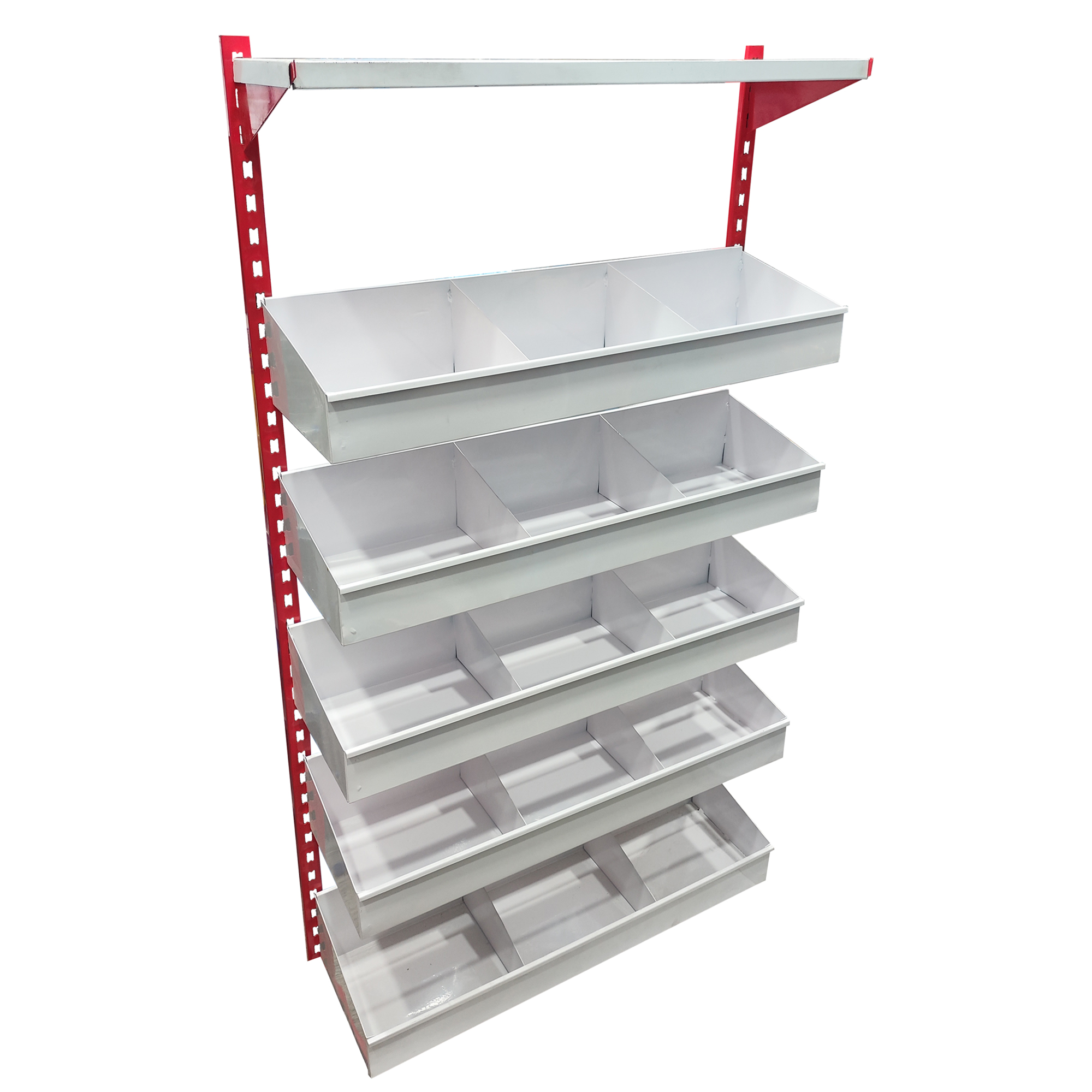 قفسه اداری مدل سوپرمارکتی طرح 6 طبقه کد S9530P200M