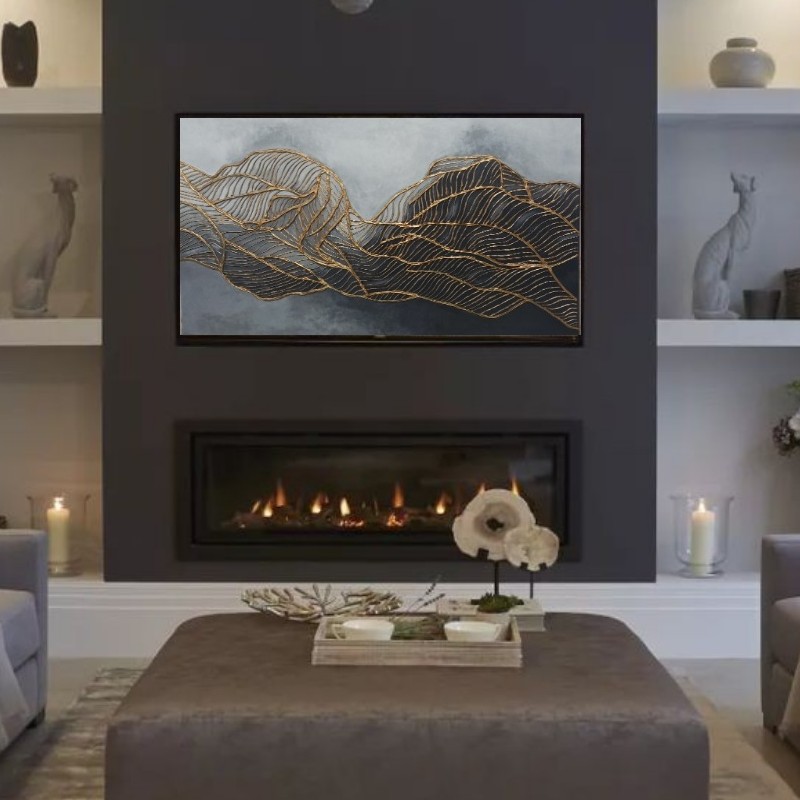 تابلو نقاشی و برجسته بافت توری 