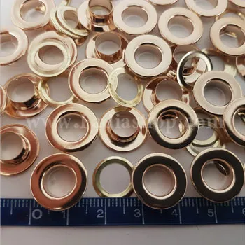 حلقه منگنه 6 با واشر تخت طلایی