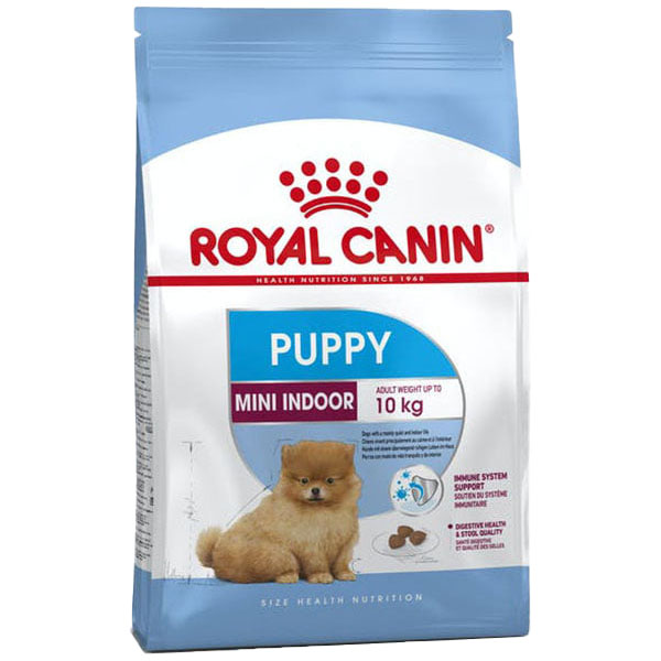 غذای خشک سگ رویال کنین مدل MINI INDOOR PUPPY وزن 15 کیلوگرم