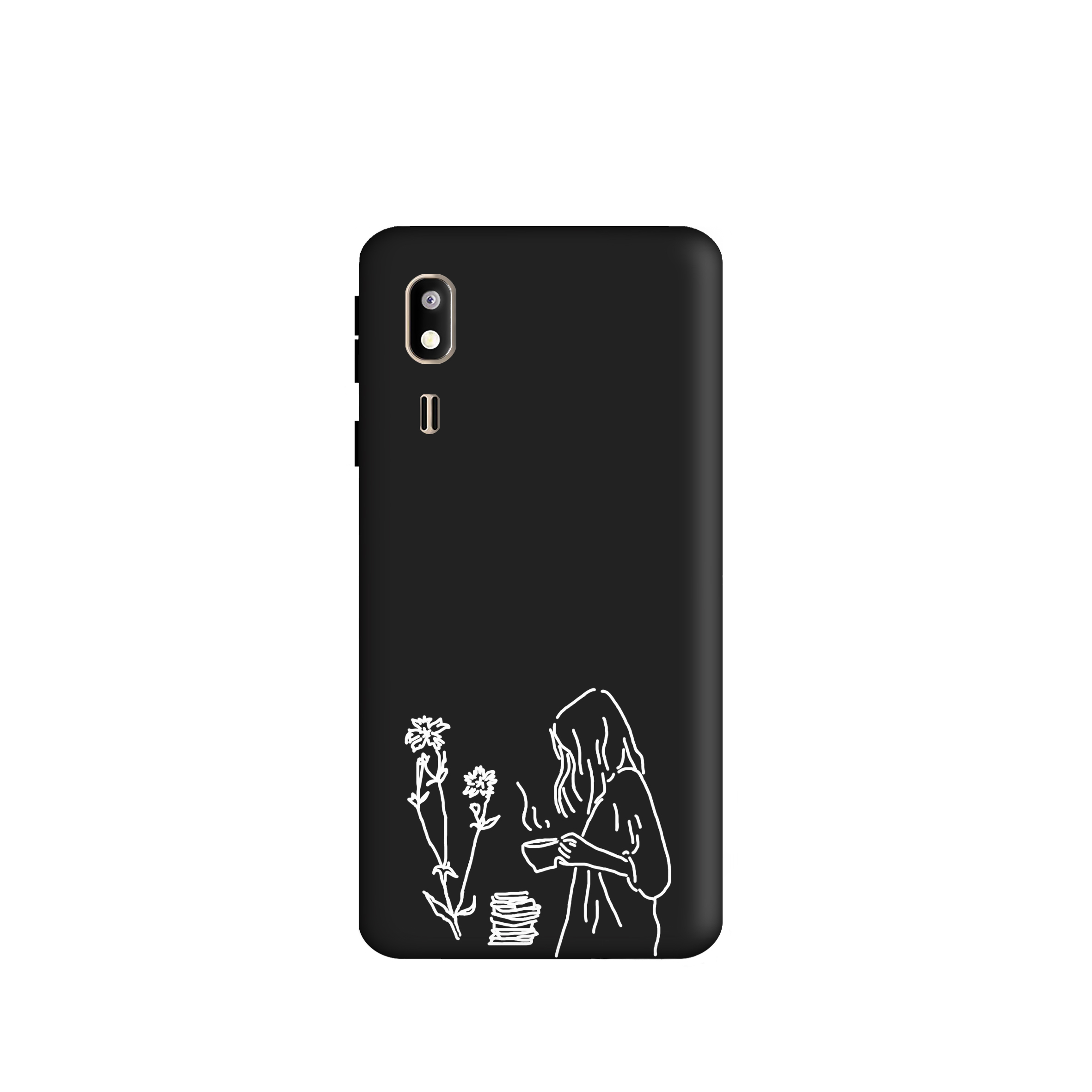 کاور طرح دخترانه مینیمال کد y347 مناسب برای گوشی موبایل سامسونگ Galaxy A2core