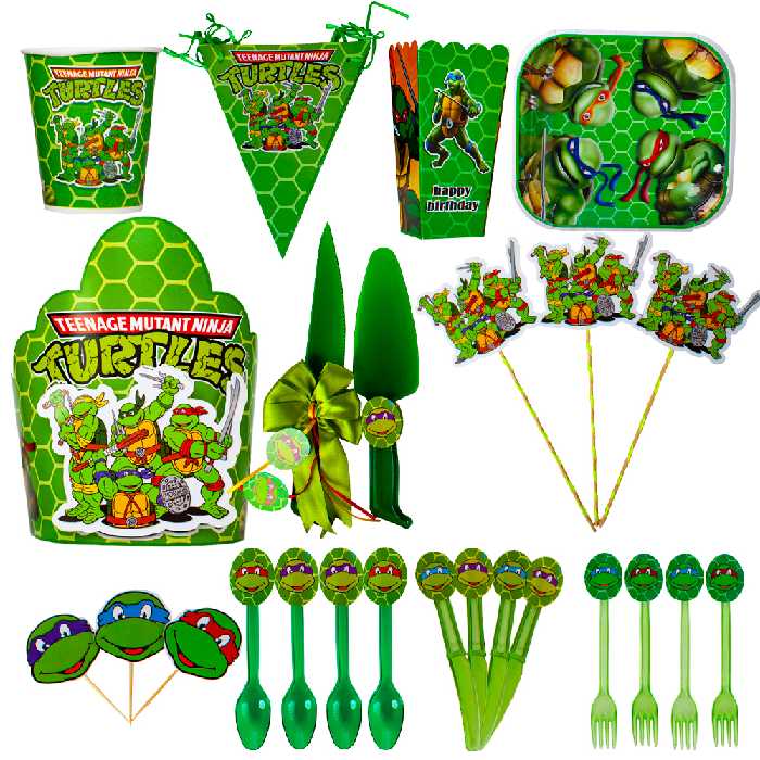   مجموعه 91 عددی تم تولد طرح لاکپشت های نینجا کد 041