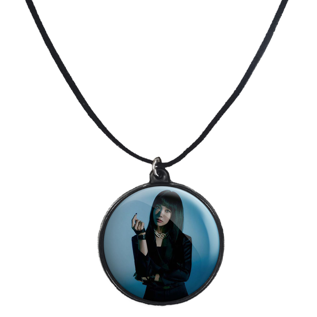 گردنبند پرمانه طرح Apinkگروه موسیقی کد pmb.12074مدل دو طرفه