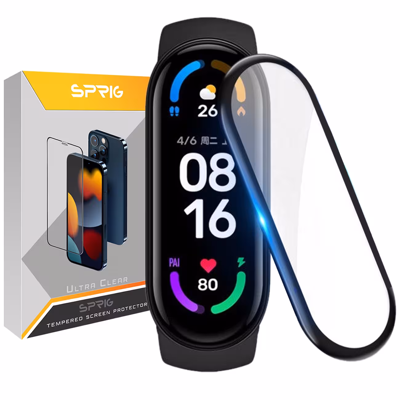 محافظ صفحه نمایش نانو اسپریگ مدل SPG مناسب برای ساعت هوشمند شیائومی Mi Band 7