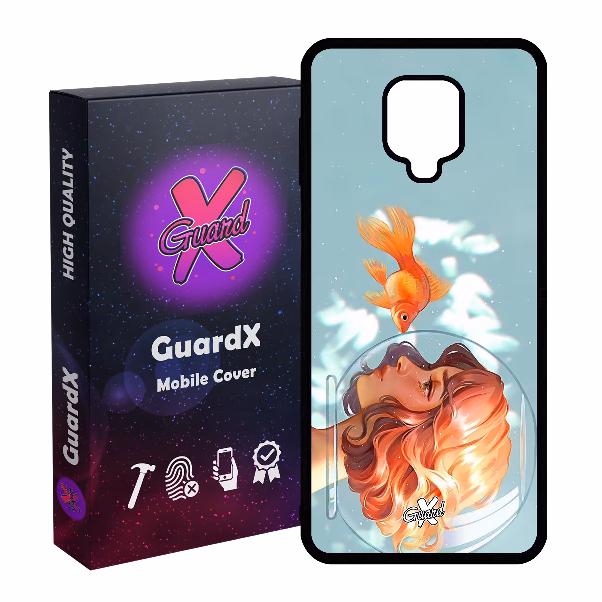 کاور گارد ایکس طرح Girl مدل Glass10020 مناسب برای گوشی موبایل شیائومی Redmi Note 9S / Note 9 Pro / Note 9 Pro Max