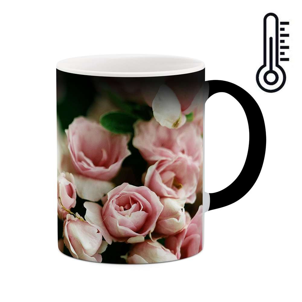 ماگ حرارتی طرح گل مدل mgh10857