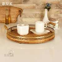 سینی گرد بی وی کی طرح کاریزما طلایی کد 411838
