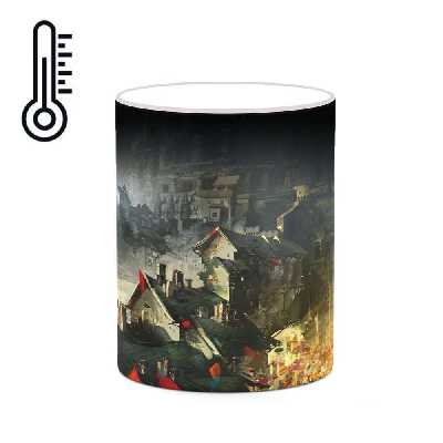 ماگ حرارتی کاکتی طرح نقاشی کارتونی مدل mgh18713