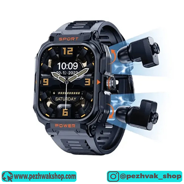 ساعت هوشمند و هندزفری بلوتوث گرین لاین Green Lion Fit-Gear GNFITGRSW