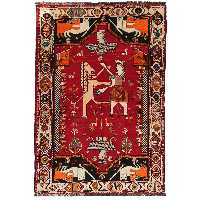 فرش دستبافت چهارمتری مدل قشقایی کد0011