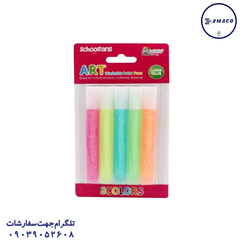 چسب اکلیلی پاستلی 13 گرم   92713 اسکول فنس