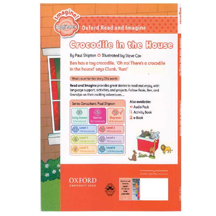 کتاب Oxford Read and Imagine beginner Crocodile in the House اثر Paul Shipton انتشارات الوندپویان