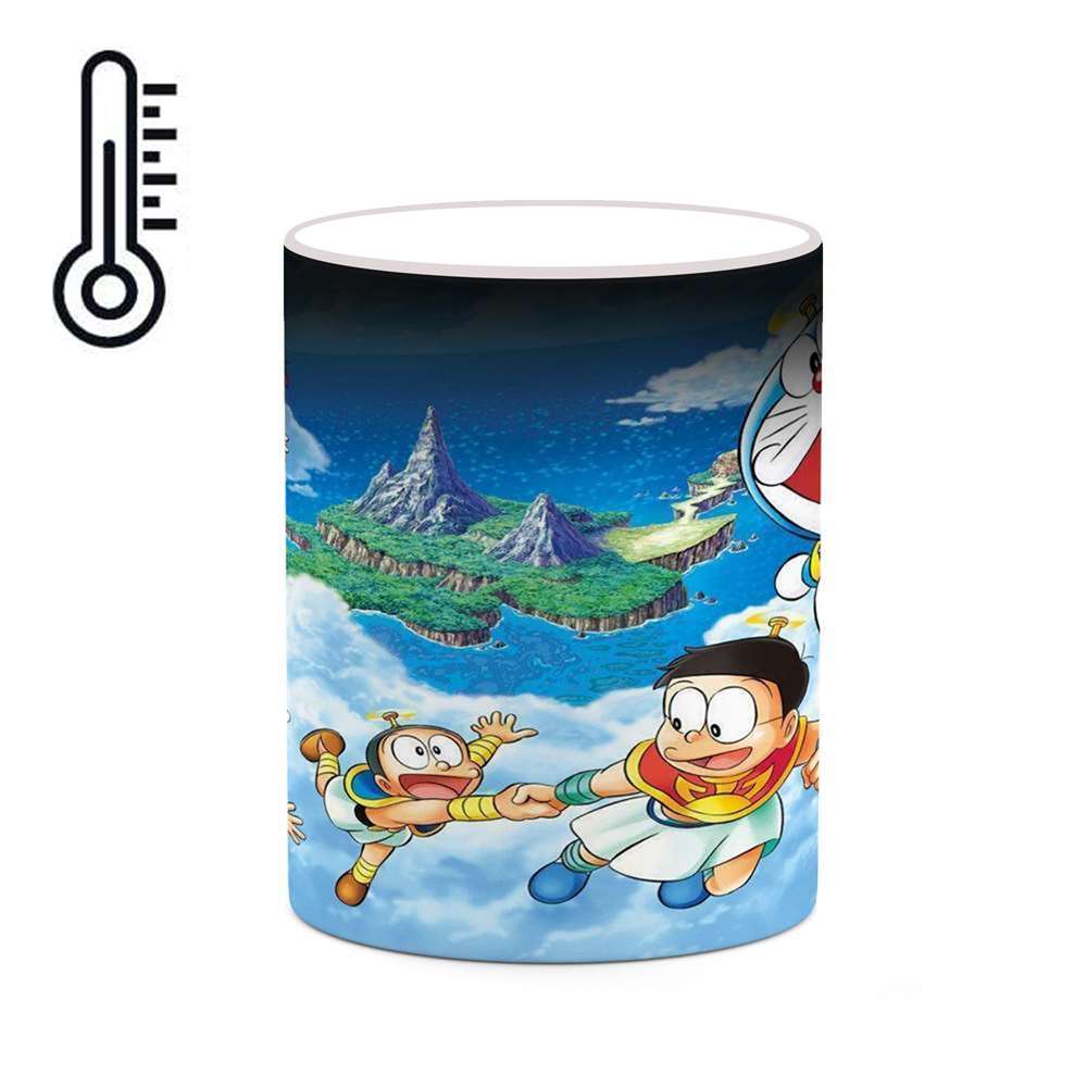 ماگ حرارتی کاکتی طرح کارتون Doraemon مدل mgh22525