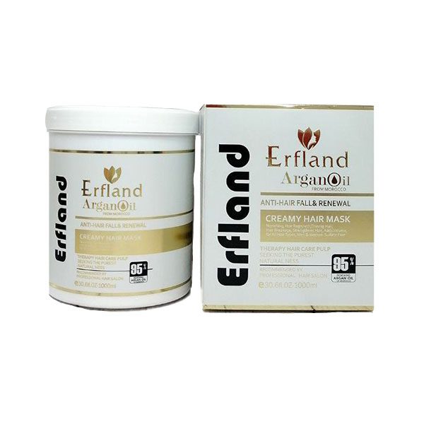 ماسک مو روغن آرگان و پروتئین ارفلند Erfland | فری سولفات | 1000ml