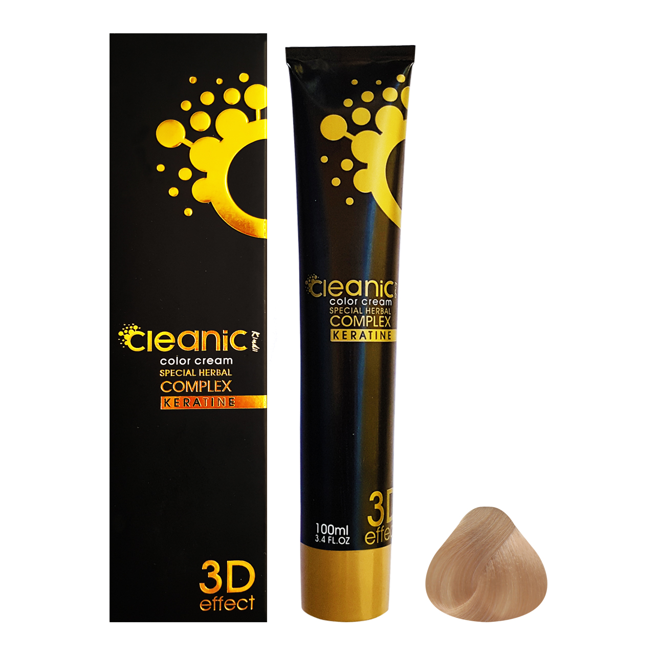 رنگ مو کلینیک کیندی شماره 501 حجم 100 میلی لیتر رنگ شنی