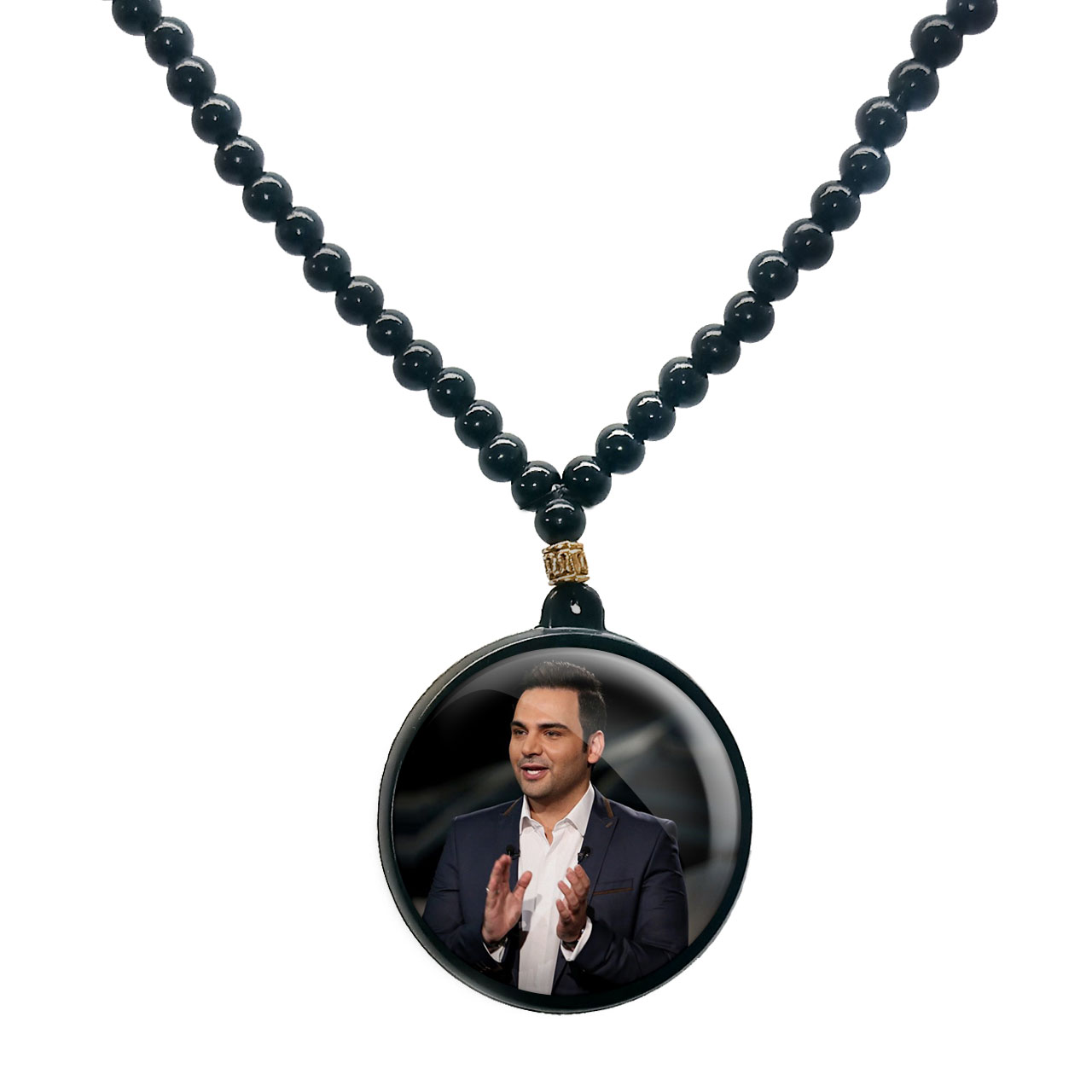 گردنبند پرمانه طرح احسان علیخانی کد pmd.20776 مدل دو طرفه