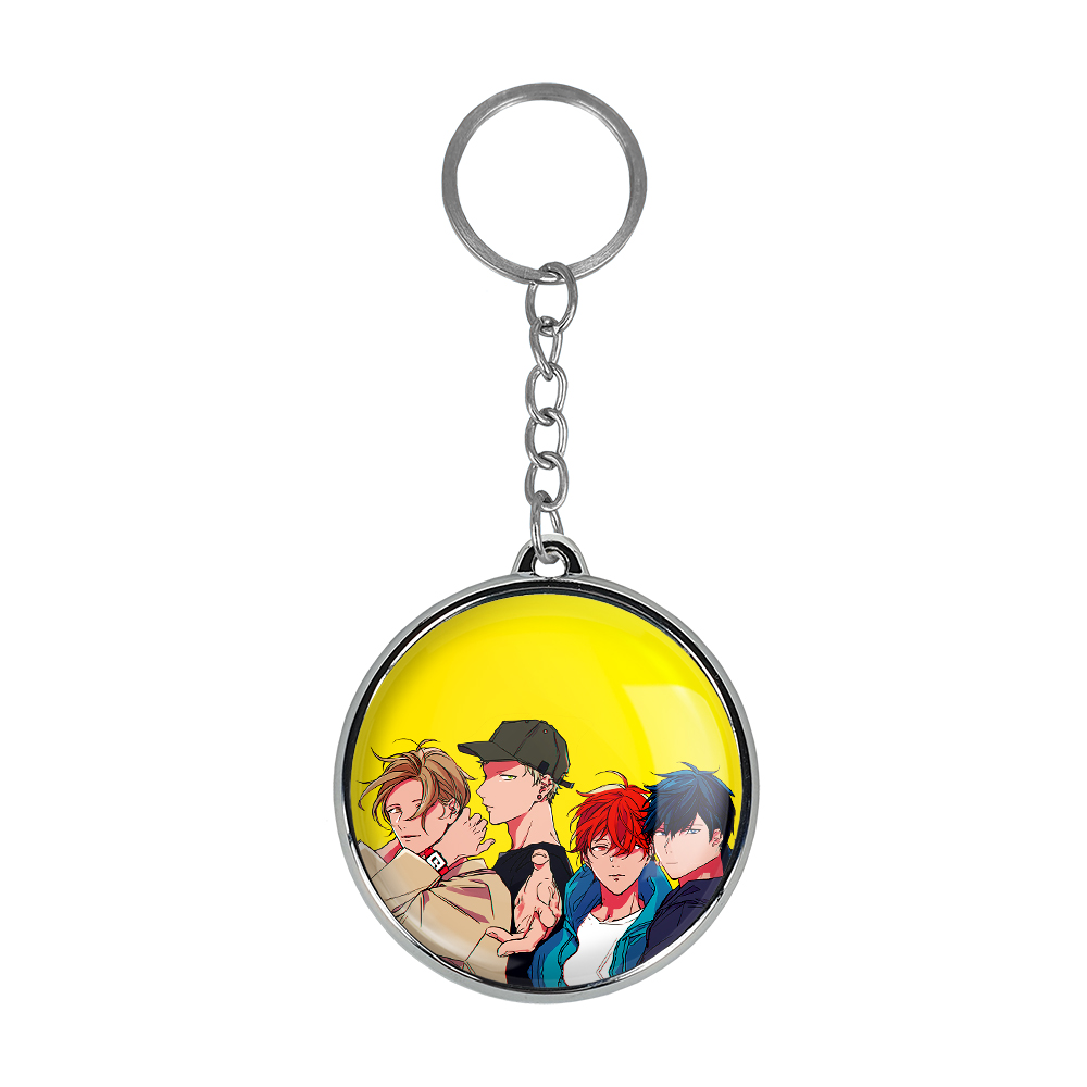 جاکلیدی خندالو طرح ریتسوکا و مافویو و یاهیکو و هاروکی انیمه گیون مدل دوطرفه کد 1308913093