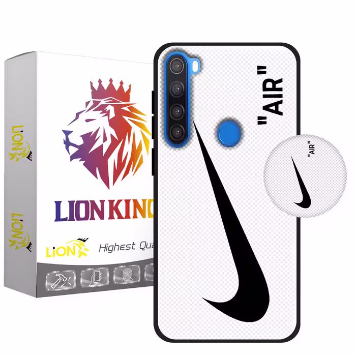 کاور لاین کینگ مدل WHAIT مناسب برای گوشی موبایل  شیائومی Redmi Note 8 به همراه پایه نگهدارنده