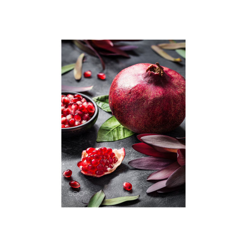 تابلو شاسی مدل شب یلدا و نقاشی انار و گل | دنیای قاب