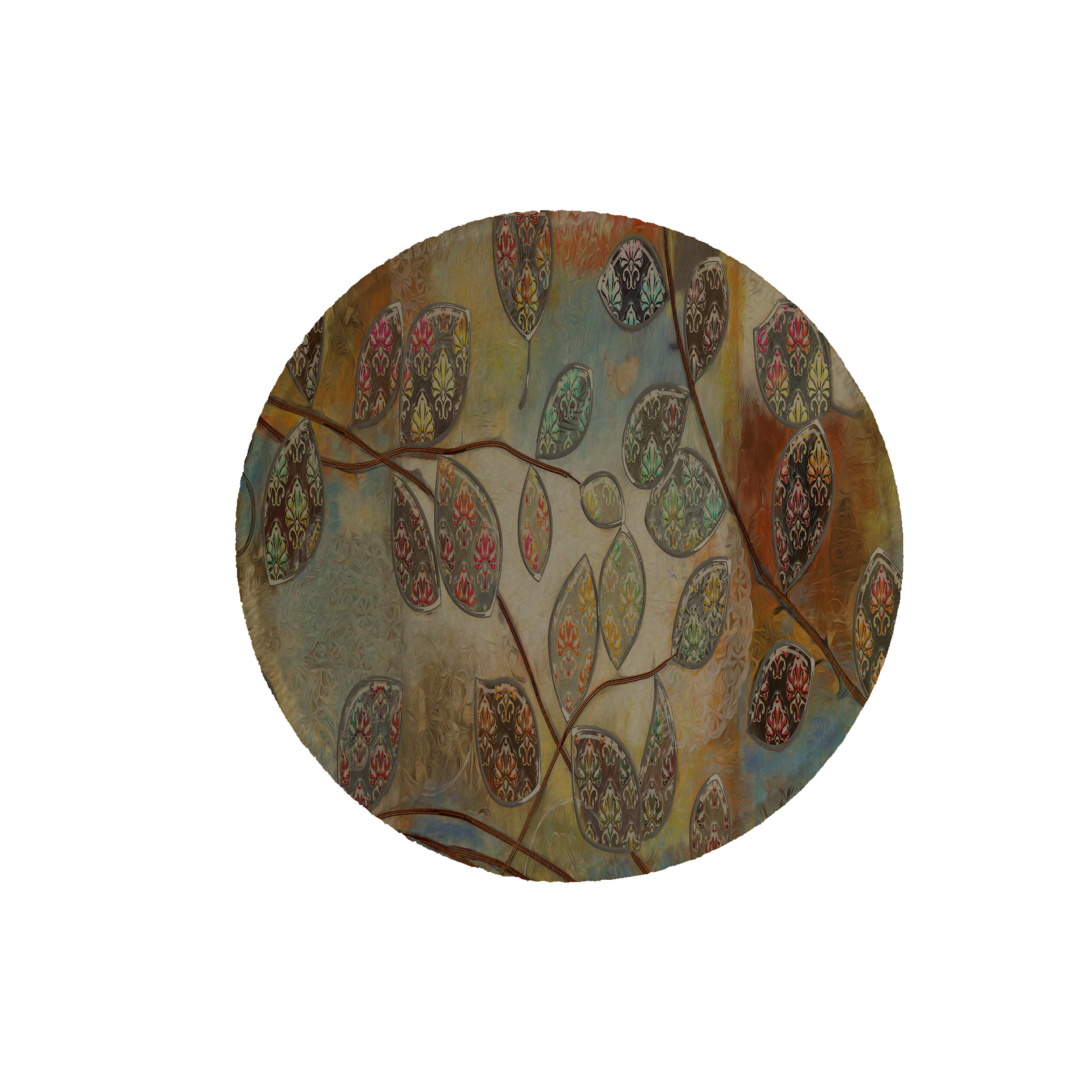 زیرقابلمه ای طرح برگ کد 5078