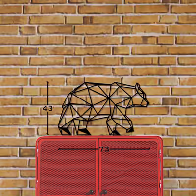 دیوارکوب طرح خرس مدل po-s06
