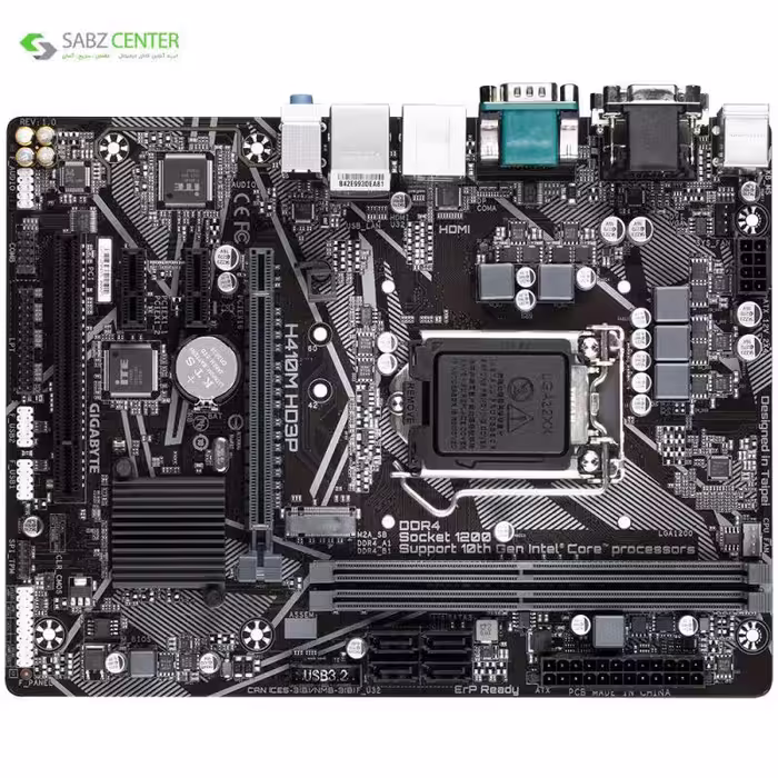 مادربرد گیگابایت H410M HD3P rev 1.x