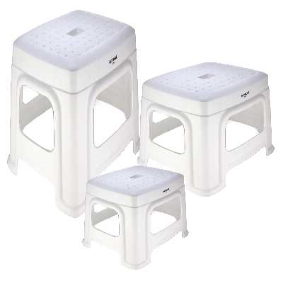  چهارپایه ممتاز پلاستیک مدل 400 مجموعه 3 عددی